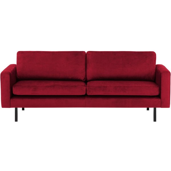 Lioni 3 Seater Sofa, dark red