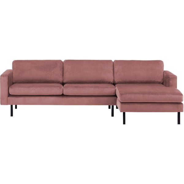 Lioni Right Hand Corner Sofa, dirty pink