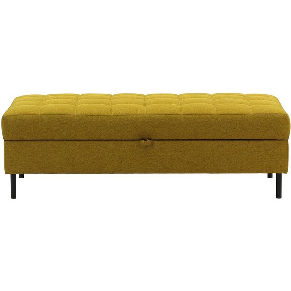 Ludo Footstool with Storage, mustard