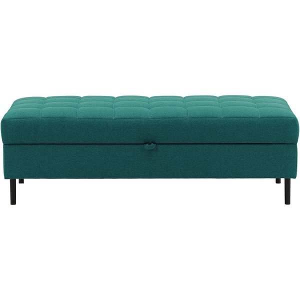 Ludo Footstool with Storage, turquoise