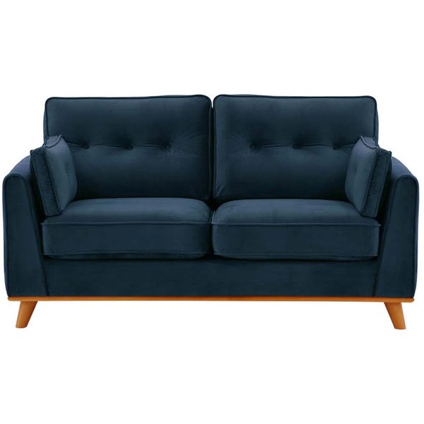 Farrow 2 Seater Sofa, blue, Leg colour: aveo