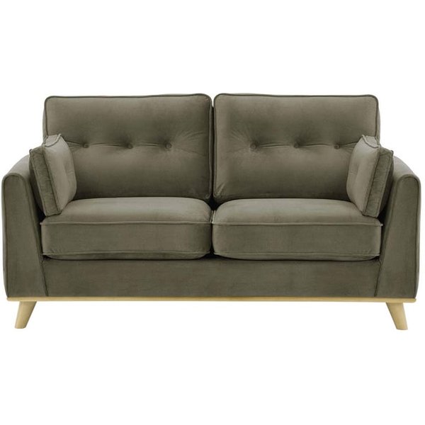 Farrow 2 Seater Sofa, grey, Leg colour: wax black