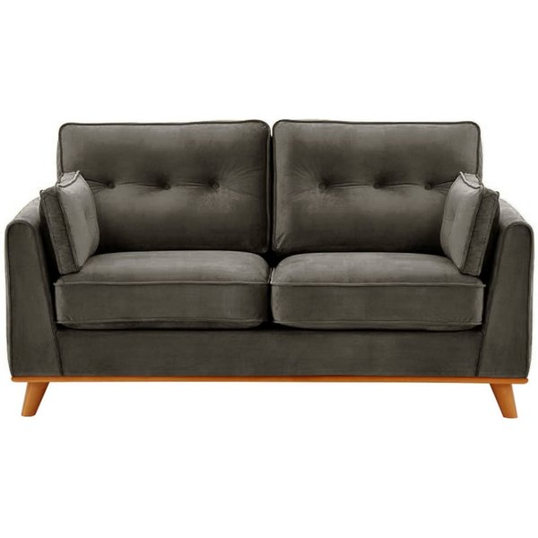 Farrow 2 Seater Sofa, graphite, Leg colour: aveo