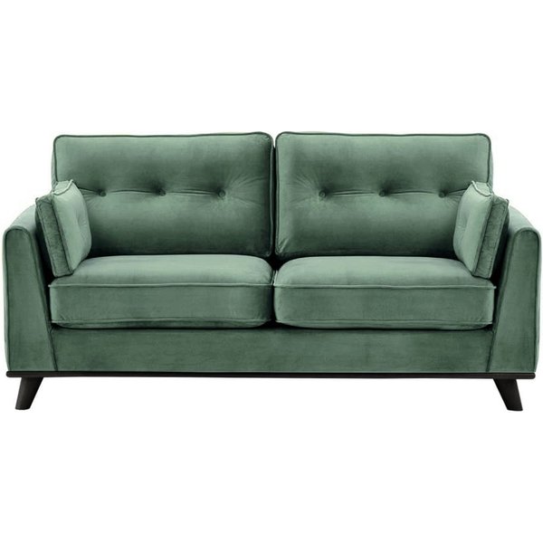 Farrow 2,5 Seater Sofa, dirty blue, Leg colour: black
