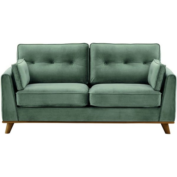 Farrow 2,5 Seater Sofa, dirty blue, Leg colour: dark oak