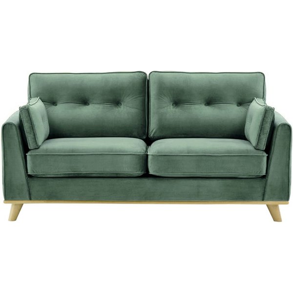 Farrow 2,5 Seater Sofa, dirty blue, Leg colour: wax black