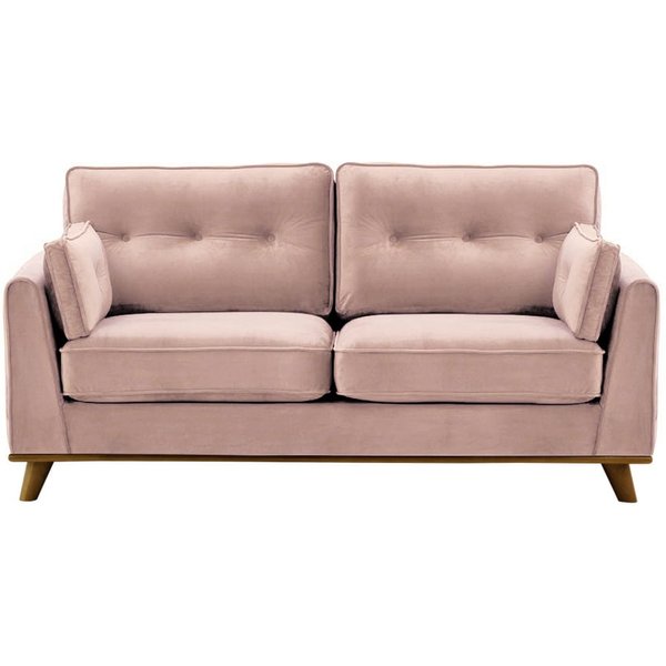 Farrow 2,5 Seater Sofa, lilac, Leg colour: dark oak