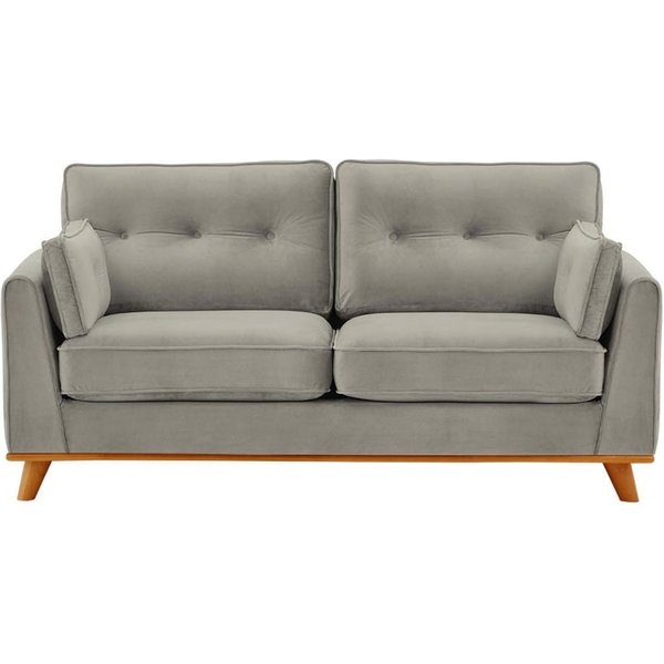 Farrow 2,5 Seater Sofa, silver, Leg colour: aveo