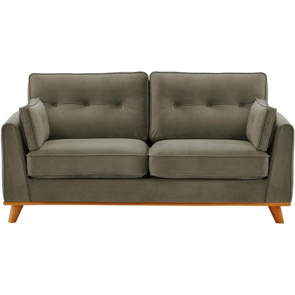 Farrow 2,5 Seater Sofa, grey, Leg colour: aveo