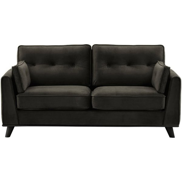 Farrow 2,5 Seater Sofa, black, Leg colour: black