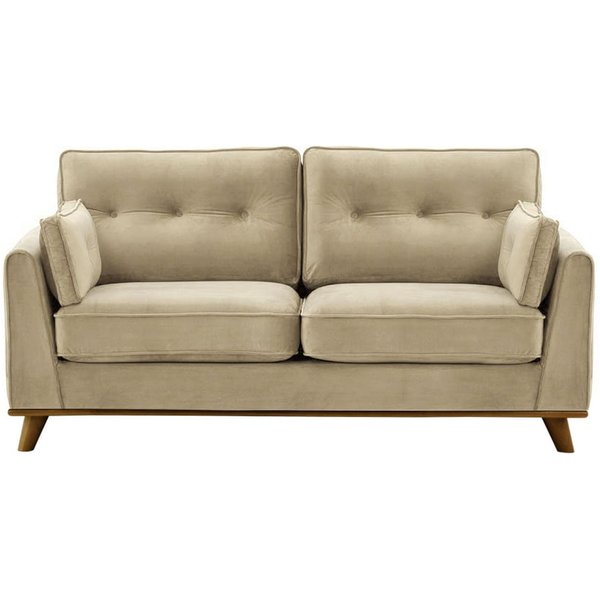 Farrow 2,5 Seater Sofa, mink, Leg colour: dark oak