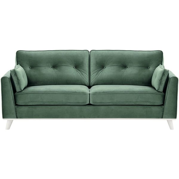 Farrow 3 Seater Sofa, dirty blue, Leg colour: white