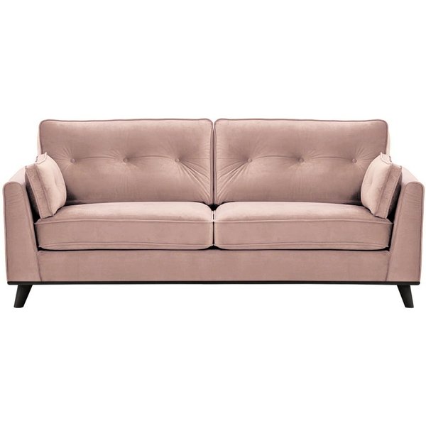 Farrow 3 Seater Sofa, lilac, Leg colour: black