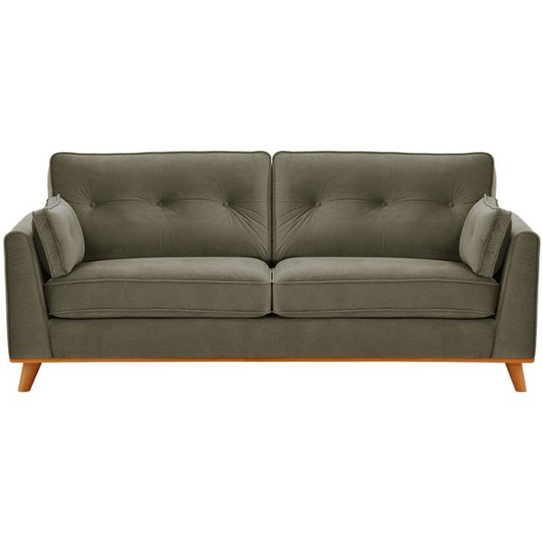 Farrow 3 Seater Sofa, grey, Leg colour: aveo