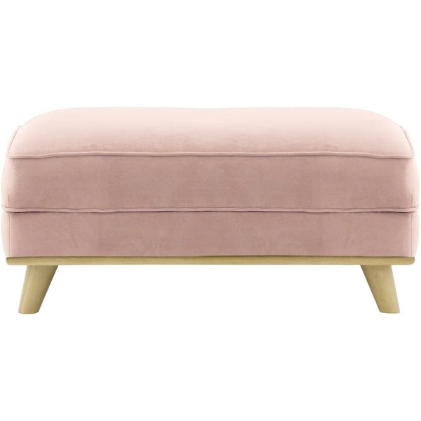 Farrow Footstool, lilac, Leg colour: wax black