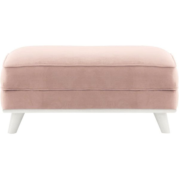 Farrow Footstool, lilac, Leg colour: white