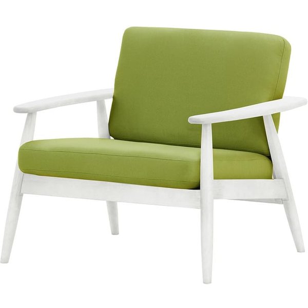 Demure Aqua Garden Armchair, green, Leg colour: 8035 white
