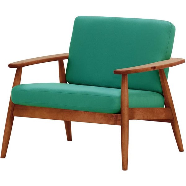 Demure Aqua Garden Armchair, turquoise, Leg colour: 8011 aveo