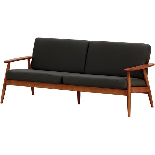 Demure Aqua 3 Seater Garden Sofa, black, Leg colour: 8011 aveo