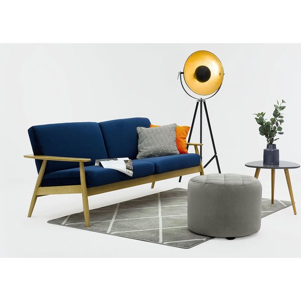 Demure Armchair, lime, Leg colour: black