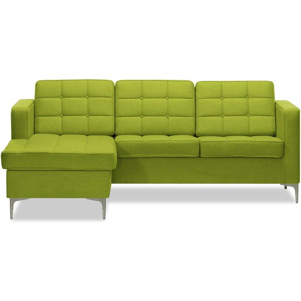 Finn Left Hand Corner Sofa, lime
