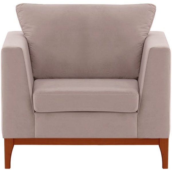 Gosena Wood Armchair, lilac, Leg colour: aveo