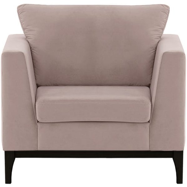 Gosena Wood Armchair, lilac, Leg colour: black