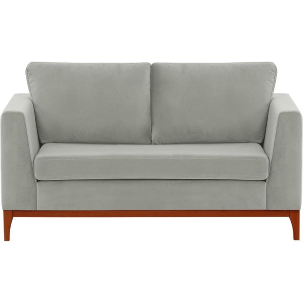 Gosena Wood 2 Seater Sofa, silver, Leg colour: aveo