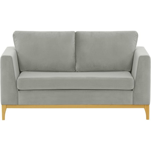 Gosena Wood 2 Seater Sofa, silver, Leg colour: like oak
