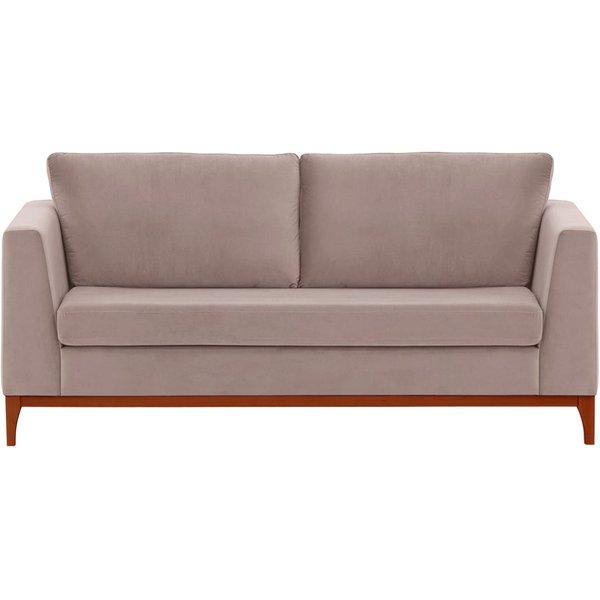 Gosena Wood 2,5 Seater Sofa, lilac, Leg colour: aveo