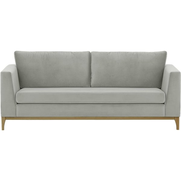 Gosena Wood 3 Seater Sofa, silver, Leg colour: wax black