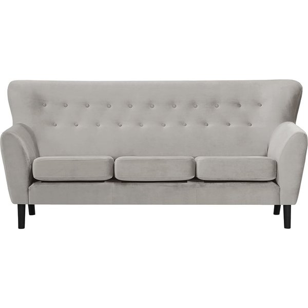 Zamba 3 Seater Sofa, silver