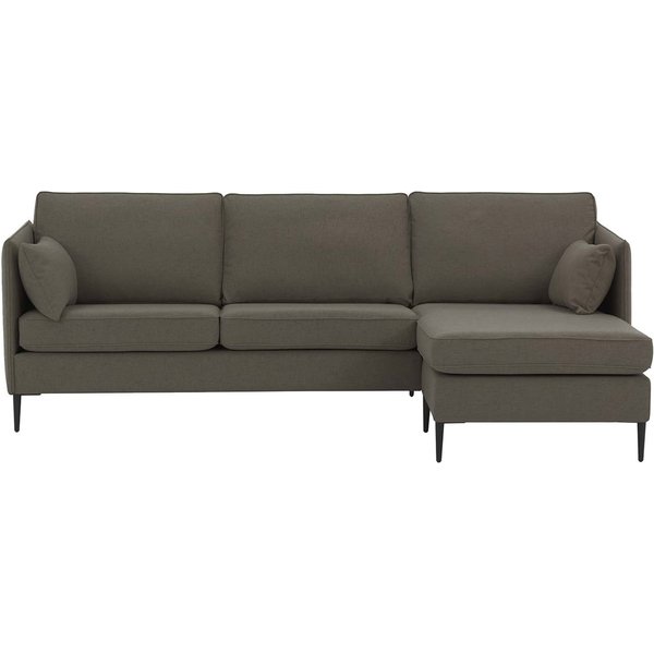 Tasna Right Hand Corner Sofa, dark grey