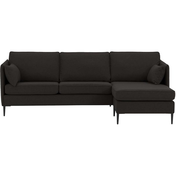 Tasna Right Hand Corner Sofa, black