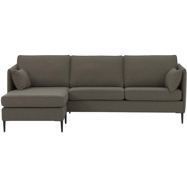 Tasna Left Hand Corner Sofa, dark grey