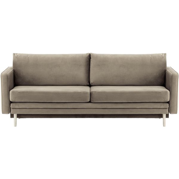 Lioni Sofa Bed with Storage, grey, Leg colour: white