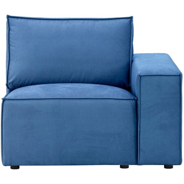 Charles Single RHF Corner Modular Unit (1R), blue