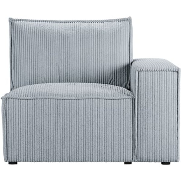 Charles Single RHF Corner Modular Unit (1R), Poso 55 - light gray