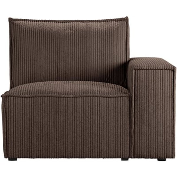 Charles Single RHF Corner Modular Unit (1R), Poso 6 - brown