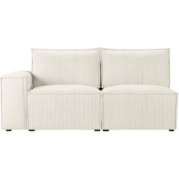 Charles 2 Seater LHF Corner Modular Unit (2L), Poso 38 - yellowish cream