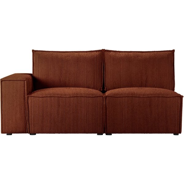 Charles 2 Seater LHF Corner Modular Unit (2L), Poso 39 - red