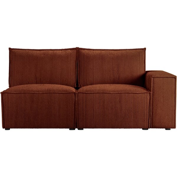 Charles 2 Seater RHF Corner Modular Unit (2R), Poso 39 - red