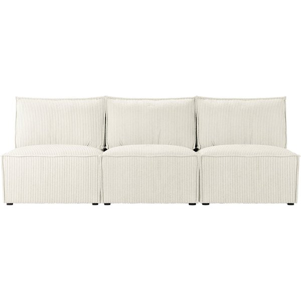 Charles 3 Seater Modular Unit (3CP), Poso 38 - yellowish cream