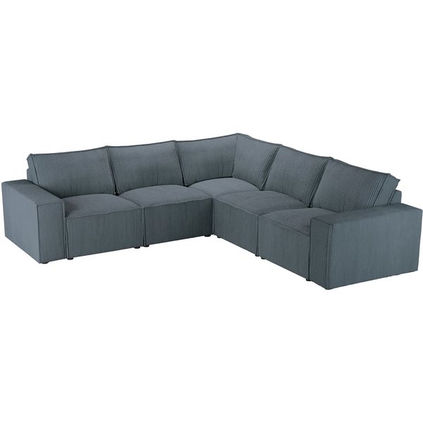 Charles Large Modular Corner Sofa, Poso 34 - dark gray