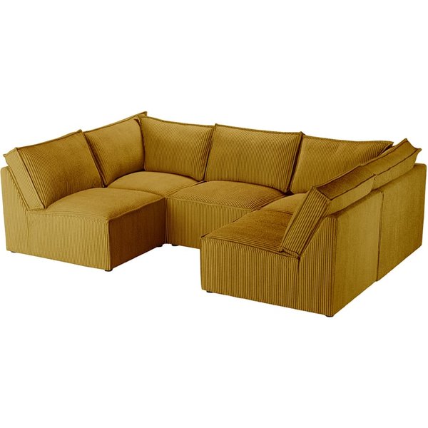Charles U-Shaped Modular Sofa, Poso 1 - gold