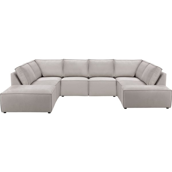Charles Large U-Shaped Modular Sofa, cream