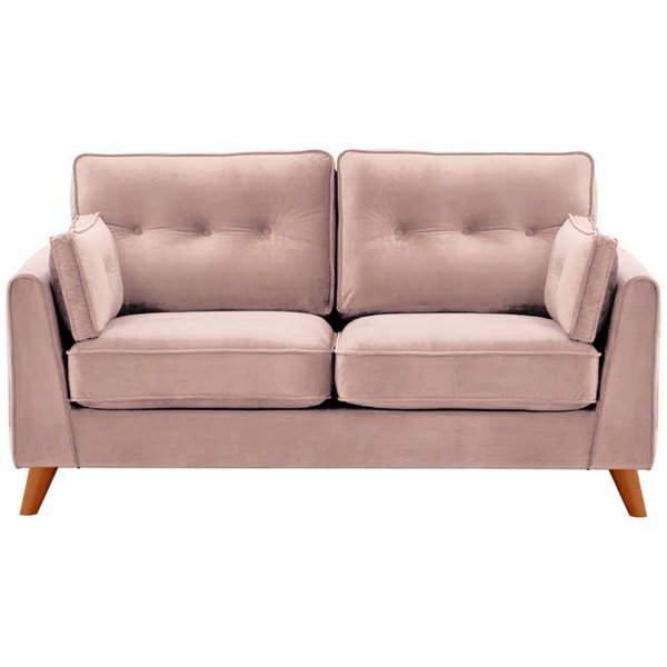 Magnus 2 Seater Sofa, lilac, Leg colour: aveo