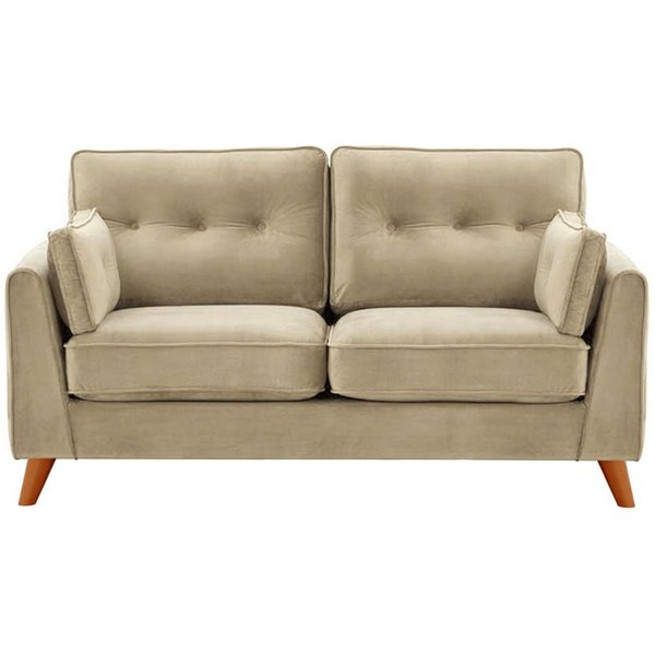 Magnus 2 Seater Sofa, mink, Leg colour: aveo