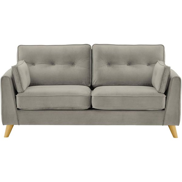 Magnus 2,5 Seater Sofa, silver, Leg colour: like oak
