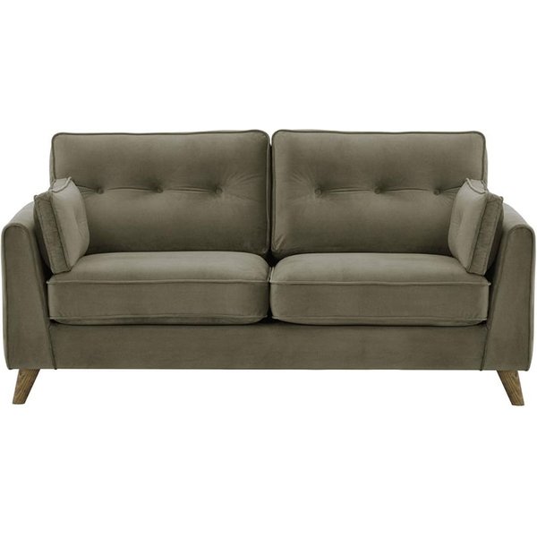 Magnus 2,5 Seater Sofa, grey, Leg colour: wax black